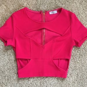 Pink Crop Top